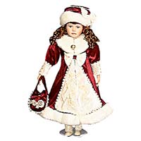 Victorian Girl Doll With Stand - Roman, Inc. Gifts 74076