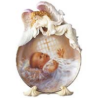 Baby Plate with Stand - Seraphim Classics 81695