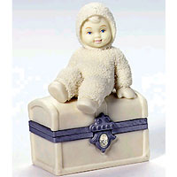 Royal Treasure April Birthstone Hinged Box - Snowbabies 69114