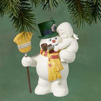 Jolly & Happy With You FROSTY THE SNOWMAN Ornament - Snowbabies 69914