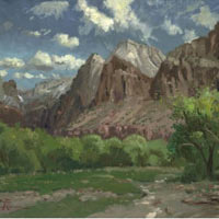 Zion National Park Canvas, S/N -18x24 - Thomas Kinkade Art 39889-1824SN