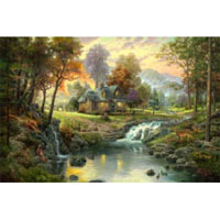 Mountain Retreat Archival, G/P -18x27 - Thomas Kinkade Art 43399-1827GP